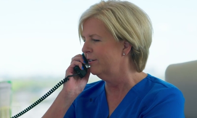 woman talking on the phone